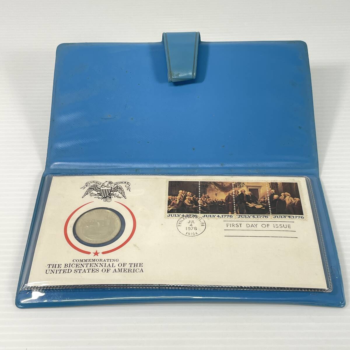 2603M1511 アメリカ 建国200周年記念 銀メダル 重量約13.1g/初日カバーセット 925刻印有
