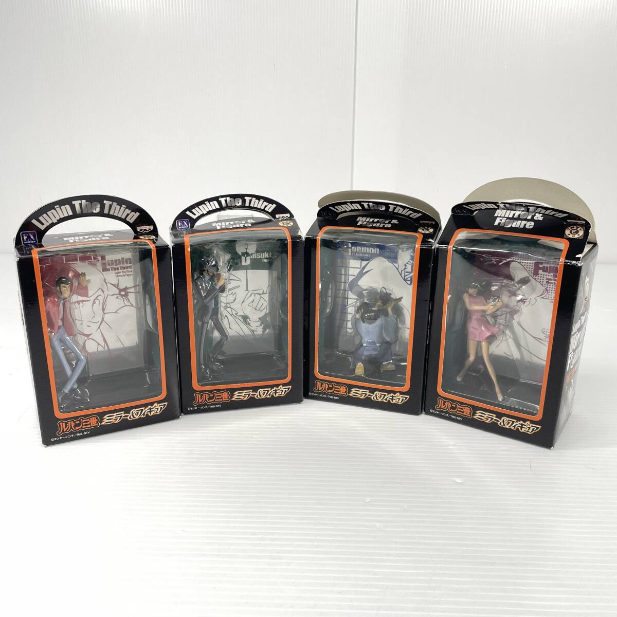 2603M2606 BANPRESTO バンプレスト ルパン三世 ミラー&フィギュア ルパン三世/次元大介/石川五右衛門/峰不二子 全4種まとめ