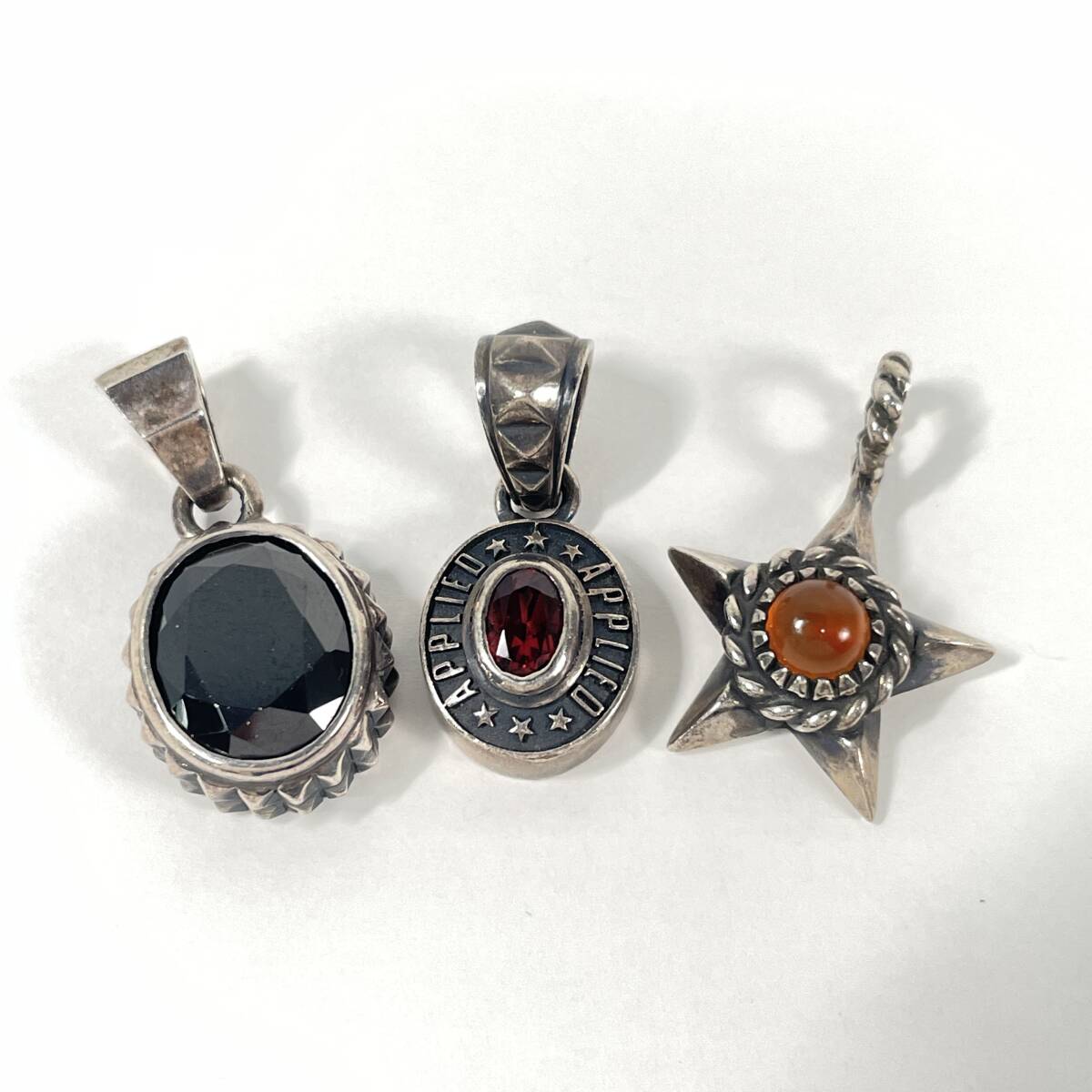 2603M3202 APPLIED アプライド アクセサリー 925刻印 ペンダントトップ 石付 計3点まとめ