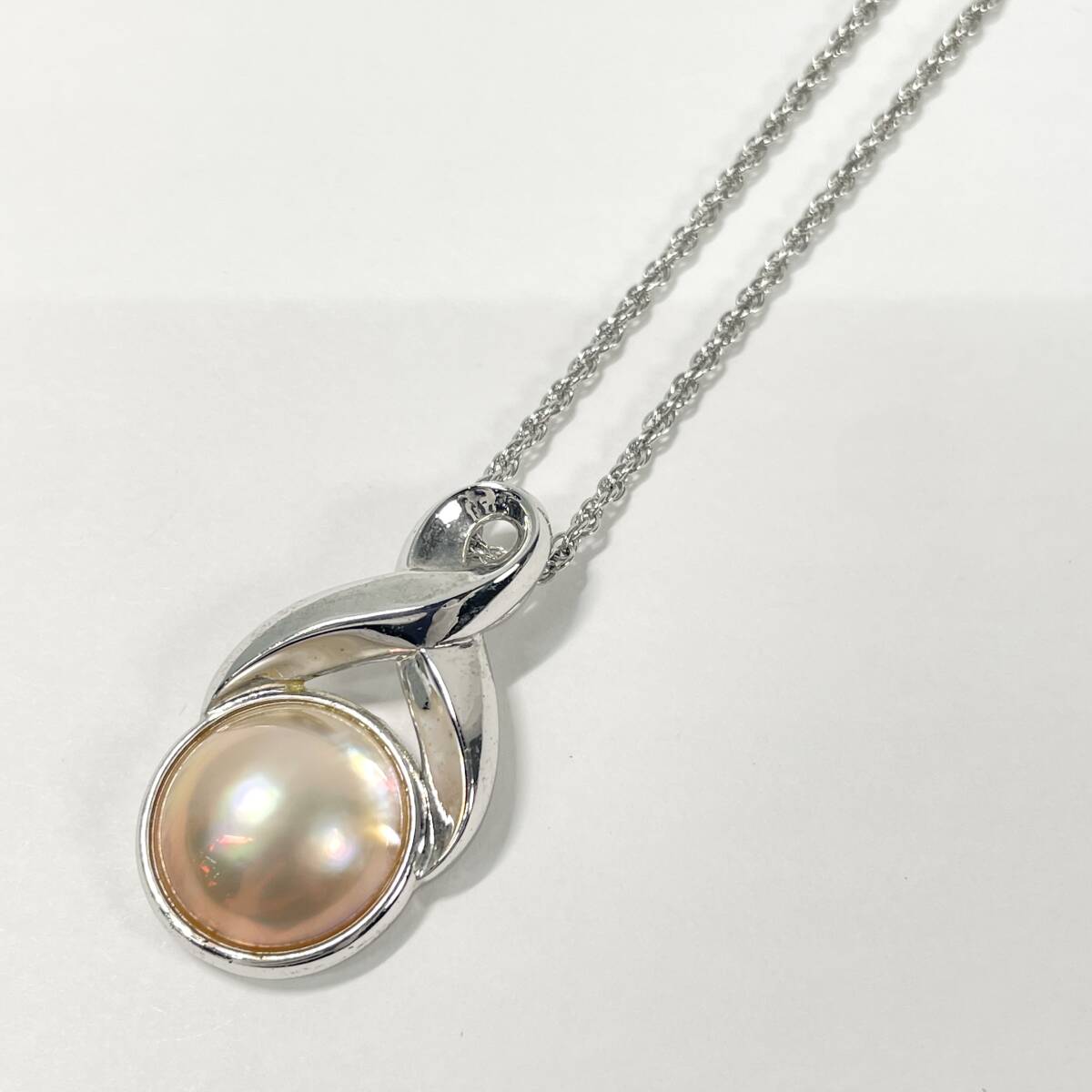 2603M3209 田崎真珠 TASAKI マベパール ペンダント 重量約8.5g 全長約45.5cm