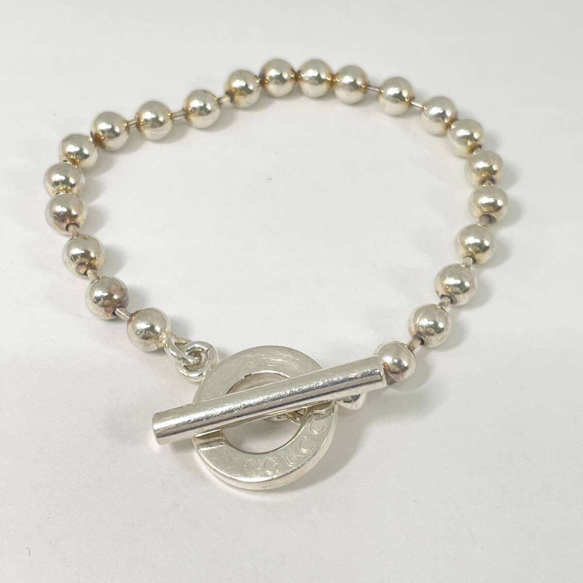 2603M3617 GUCCI グッチ ボールチェーンブレスレット 重量約15.6g 全長約19cm 925刻印有