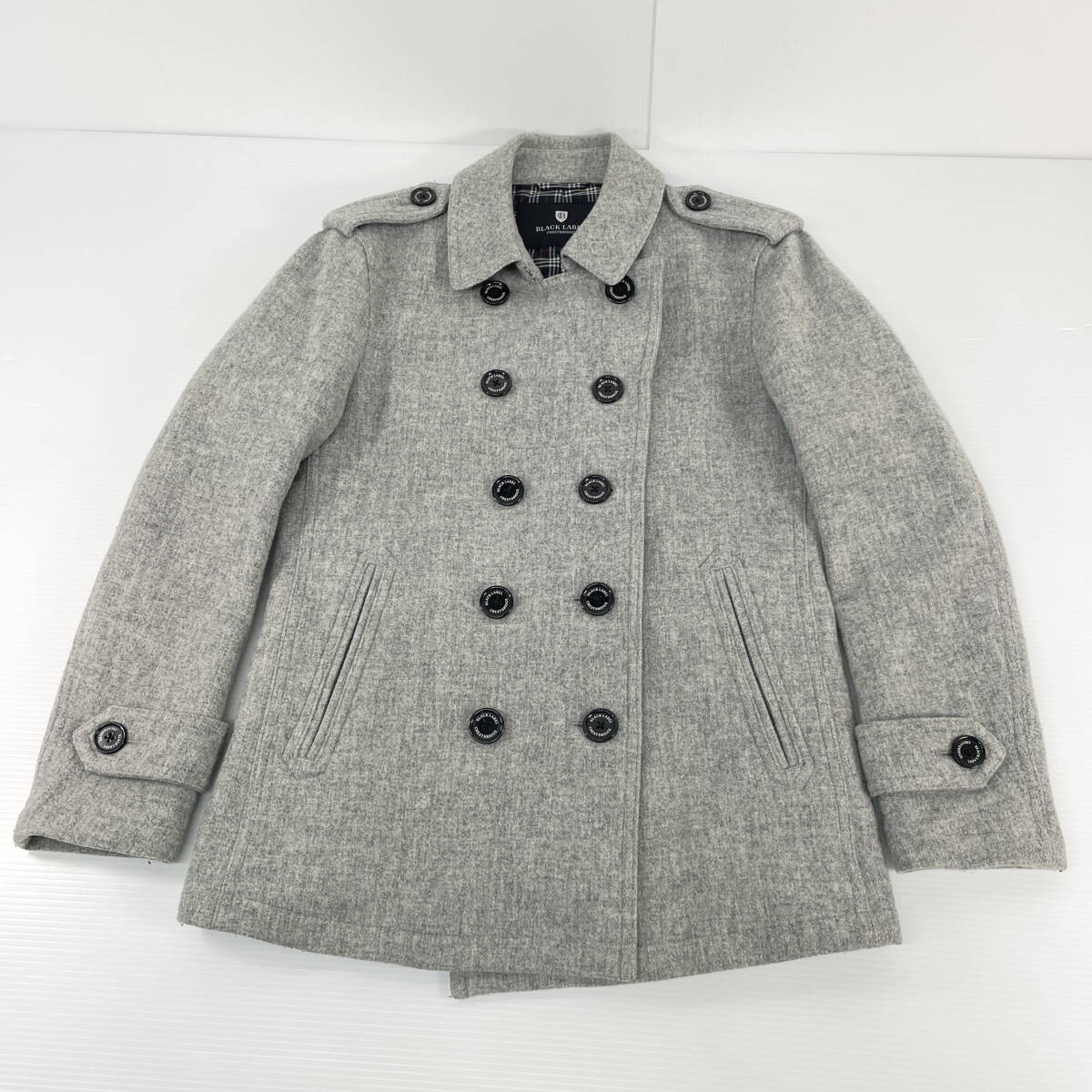 2603M3703 CREST BRIDGE クレストブリッジ ブラックレーベル ウールコートMサイズ