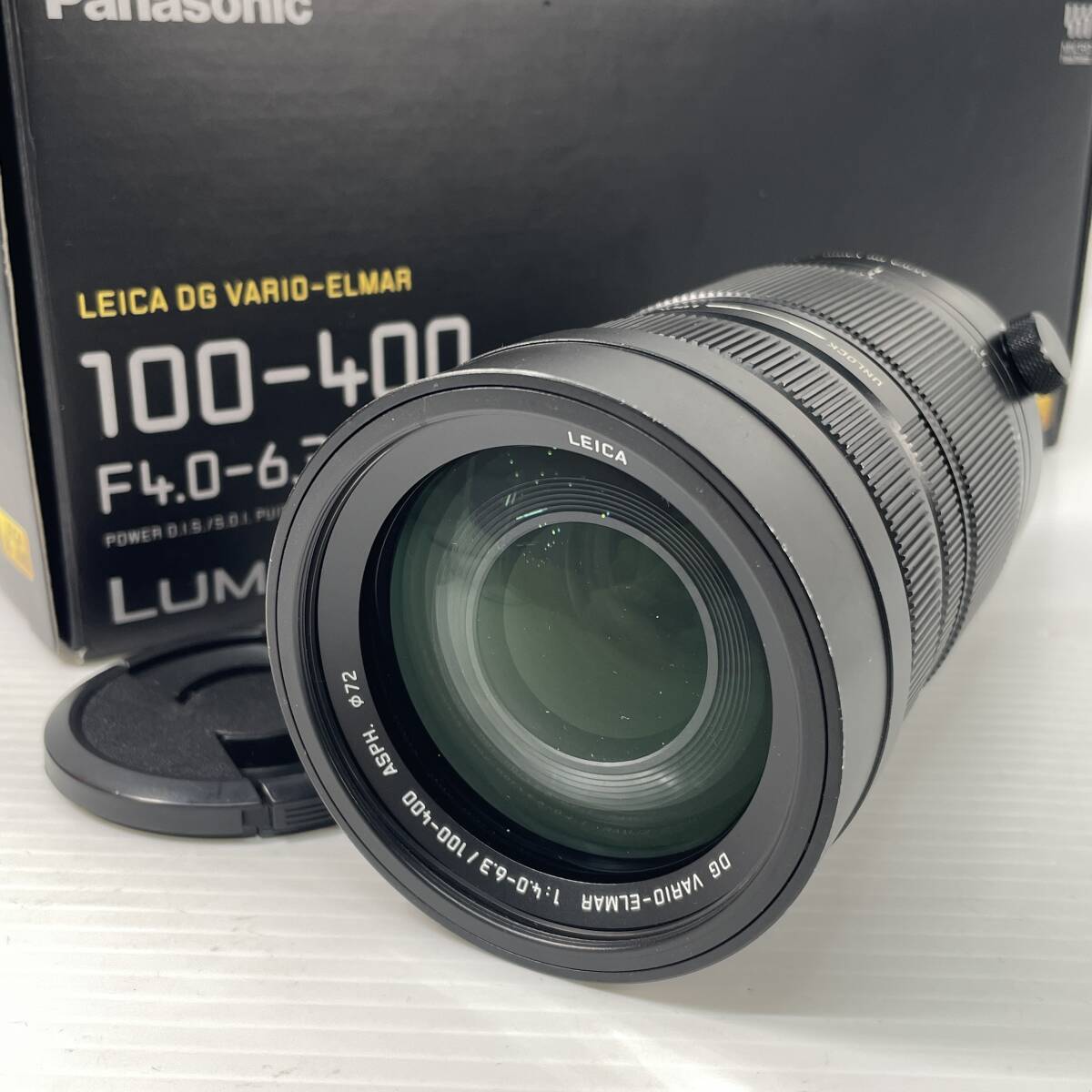 2603M4103 Panasonic パナソニック レンズ LUMIX G LEICA DG VARIO-ELMAR 100-400mm F4.0-6.3 ASPH. 通電確認済 箱付