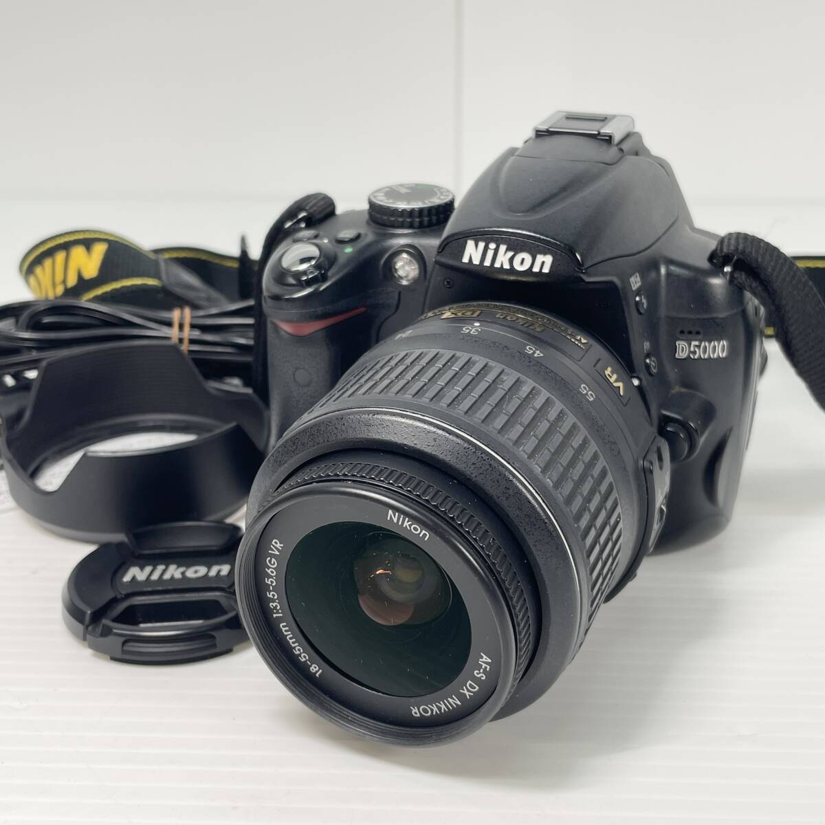 2603M4105 Nikon ニコン デジタル一眼 D5000/レンズ Nikon DX AF-S NIKKOR 18-55mm 通電確認済