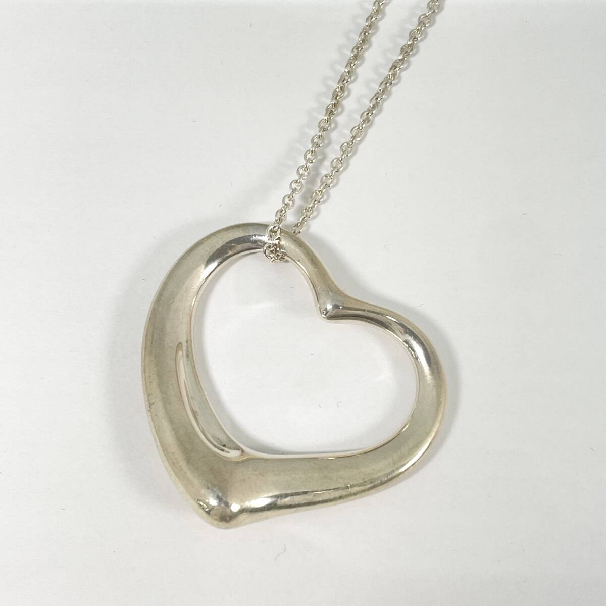 2603M4112 TIFFANY&Co. ティファニー ビッグ オープンハート ロングネックレス 重量約16.3g 全長約76.7cm 925刻印有