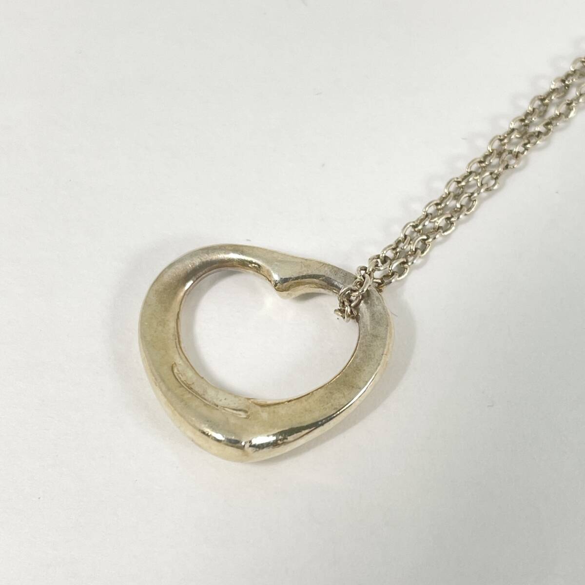 2603M4113 TIFFANY&Co. ティファニー オープンハート ネックレス 重量約3.2g 全長約42.3cm 925刻印有