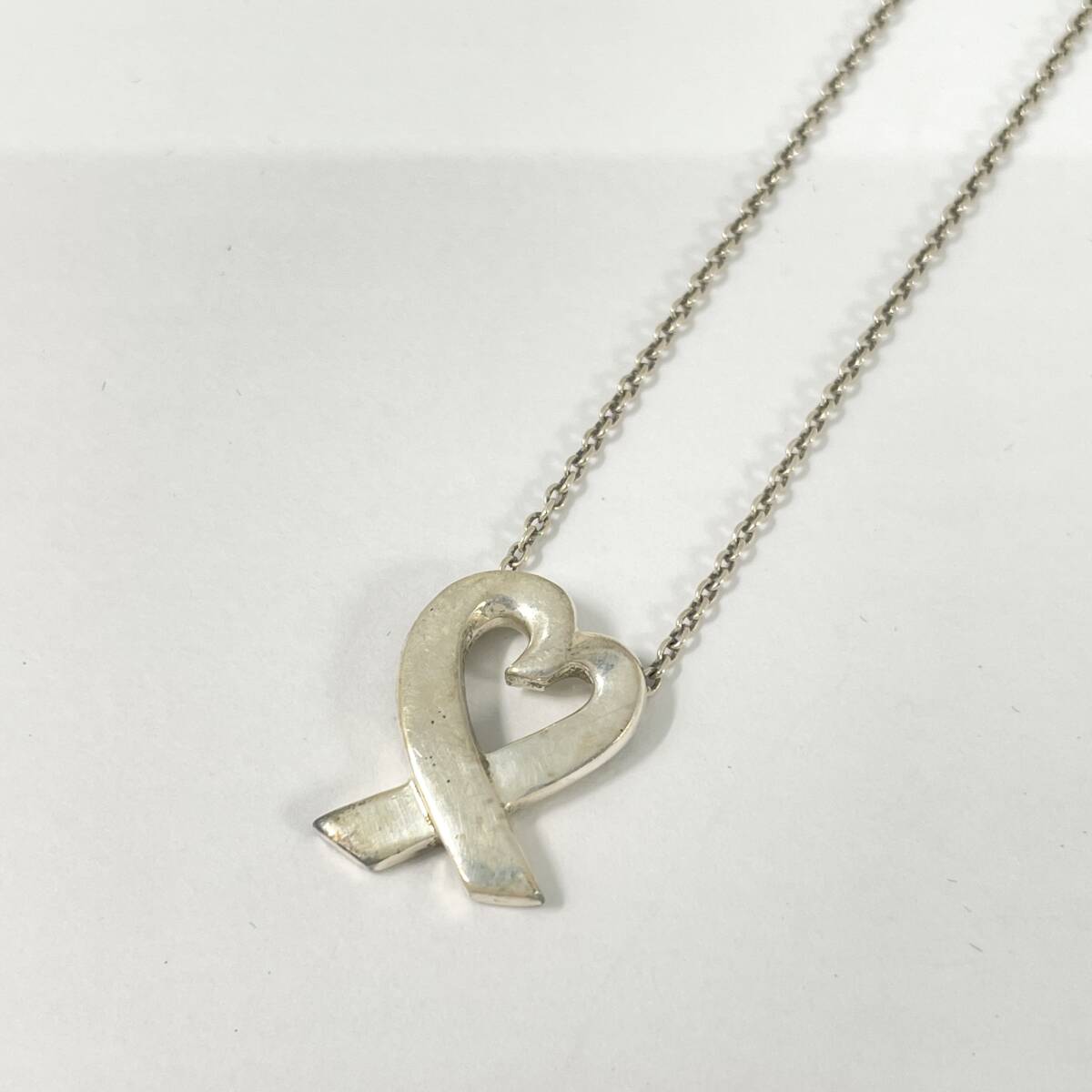2603M4114 TIFFANY&Co. ティファニー ラビングハート ネックレス 重量約2.8g 全長約43.3cm 925刻印有