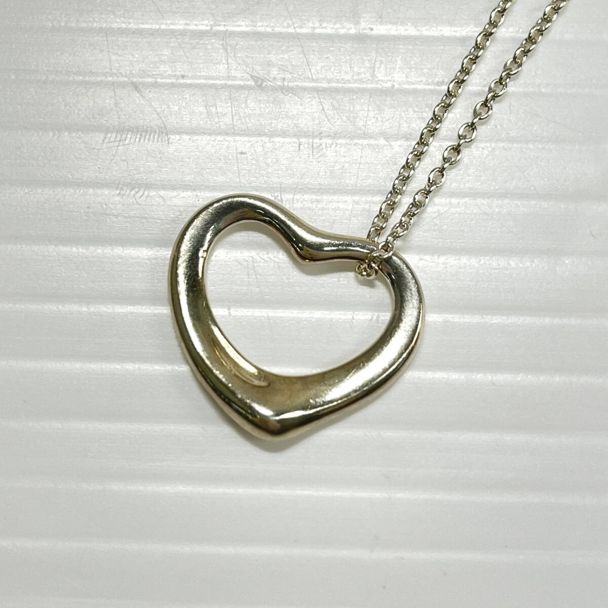 2603M3801 TIFFANY&Co. ティファニー オープンハートネックレス 重量約5.0g 全長約41cm 925刻印有