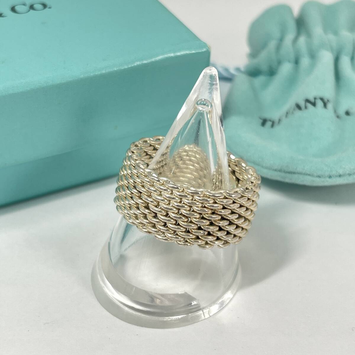 2603M4118 TIFFANY&Co. ティファニー サマセットリング 指輪 重量約9.1g 箱付 925刻印有