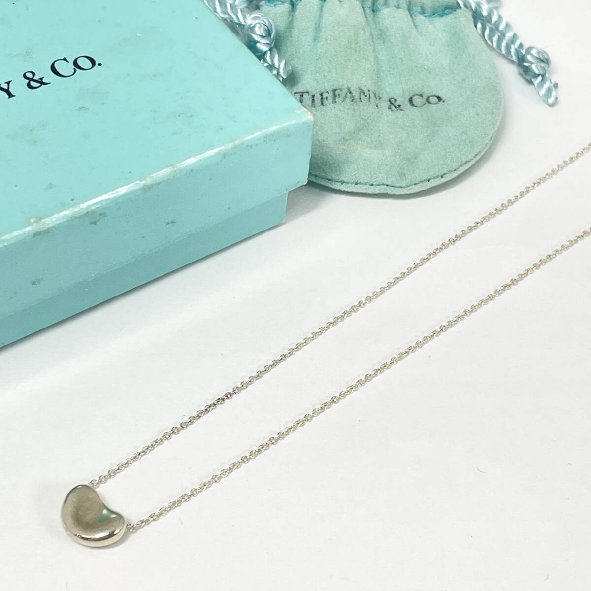 2603M4119 TIFFANY&Co. ティファニー ビーン ネックレス 重量約3.0g 全長約41.5cm 925刻印有 箱付