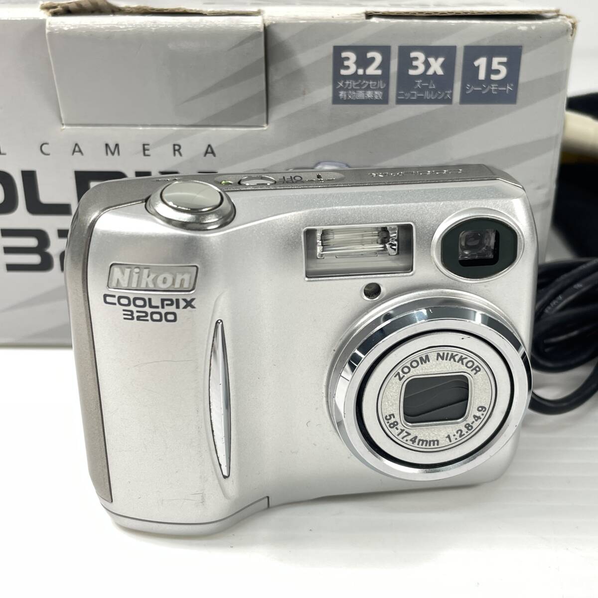 2603M3903 Nikon ニコン コンパクトデジタルカメラ COOLPIX 3200 通電確認済 箱付