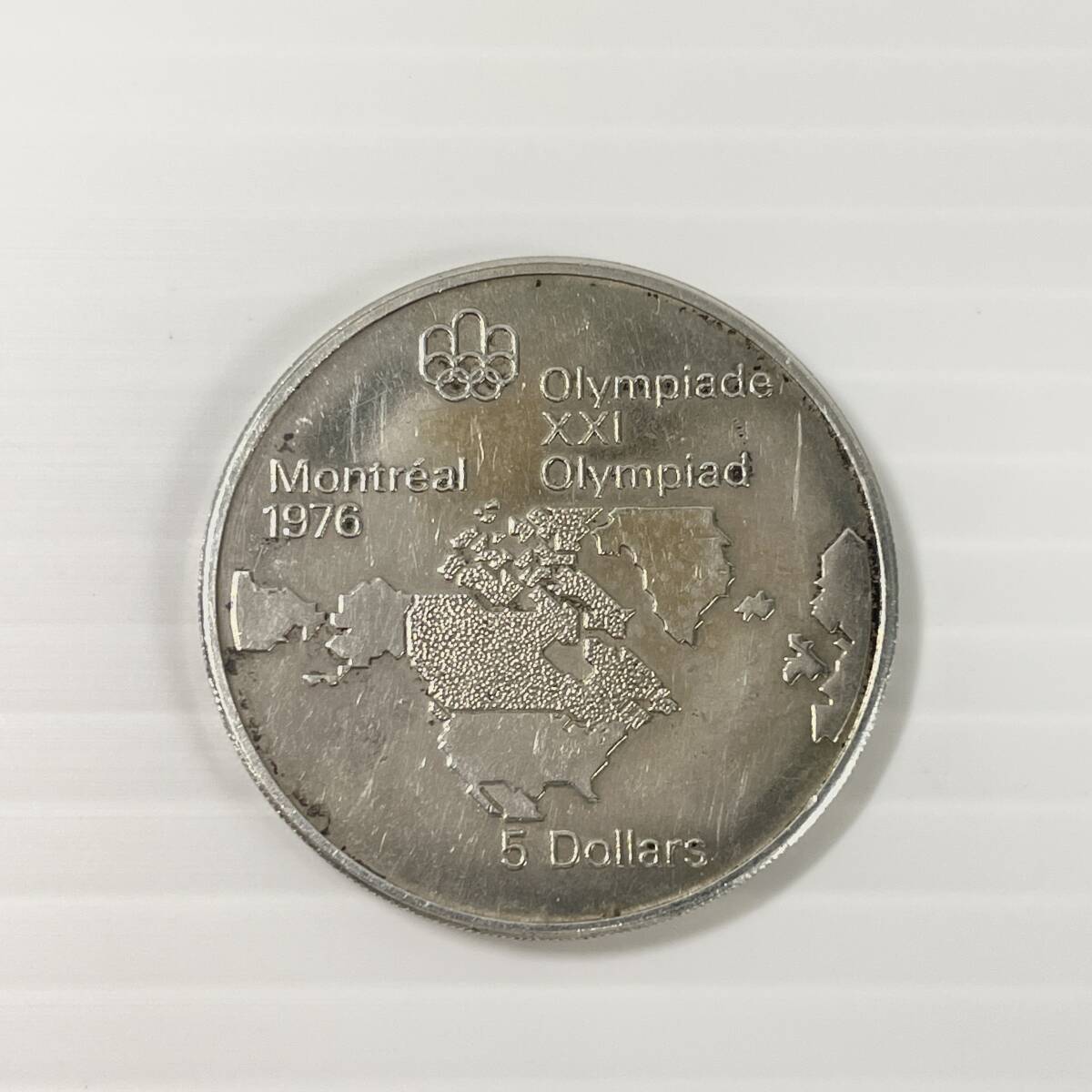 2603M4508 カナダ モントリオールオリンピック 5ドル銀貨 重量約24.3g 直径約38mm 厚み約2.5mm