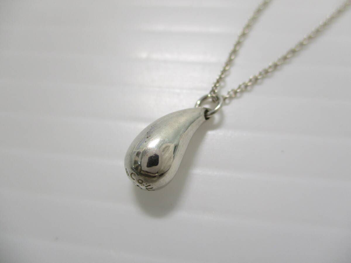 2603M3802 TIFFANY&Co. ティファニー ティアドロップ ネックレス 重量約3.0g 全長約41.7cm 925刻印有