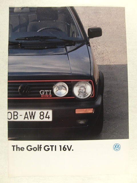 カタログ◆フォルクスワーゲン ゴルフ The Golf GTI 16V.◆1989年