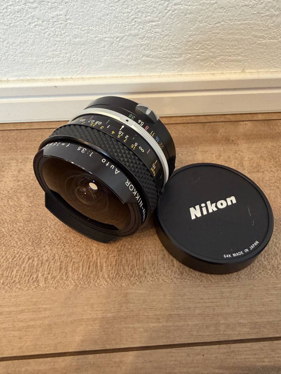 ★ Nikon Auto Nikkor 16mm f3.5 Fisheye 魚眼レンズ AI非対応