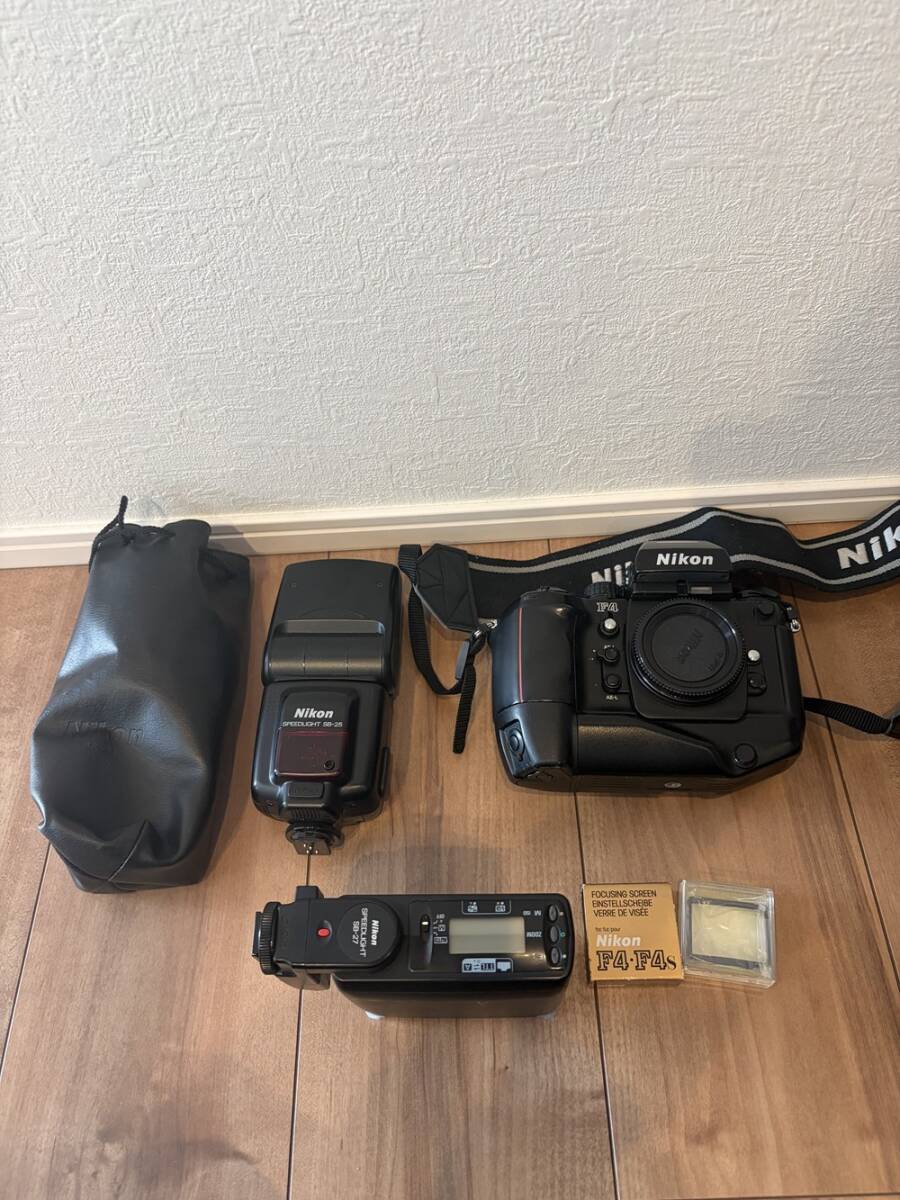 ★ Nikon F4 フィルム一眼レフ ボディ + スピードライト セット 動作未確認