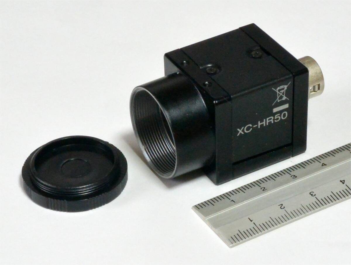 ★ ソニー/Sony　XC-HR50　白黒CCDカメラ　VGA　高速プログレッシブスキャン　1/3”　Cマウント　FA用　動作確認　美品　60fps～最高240fps
