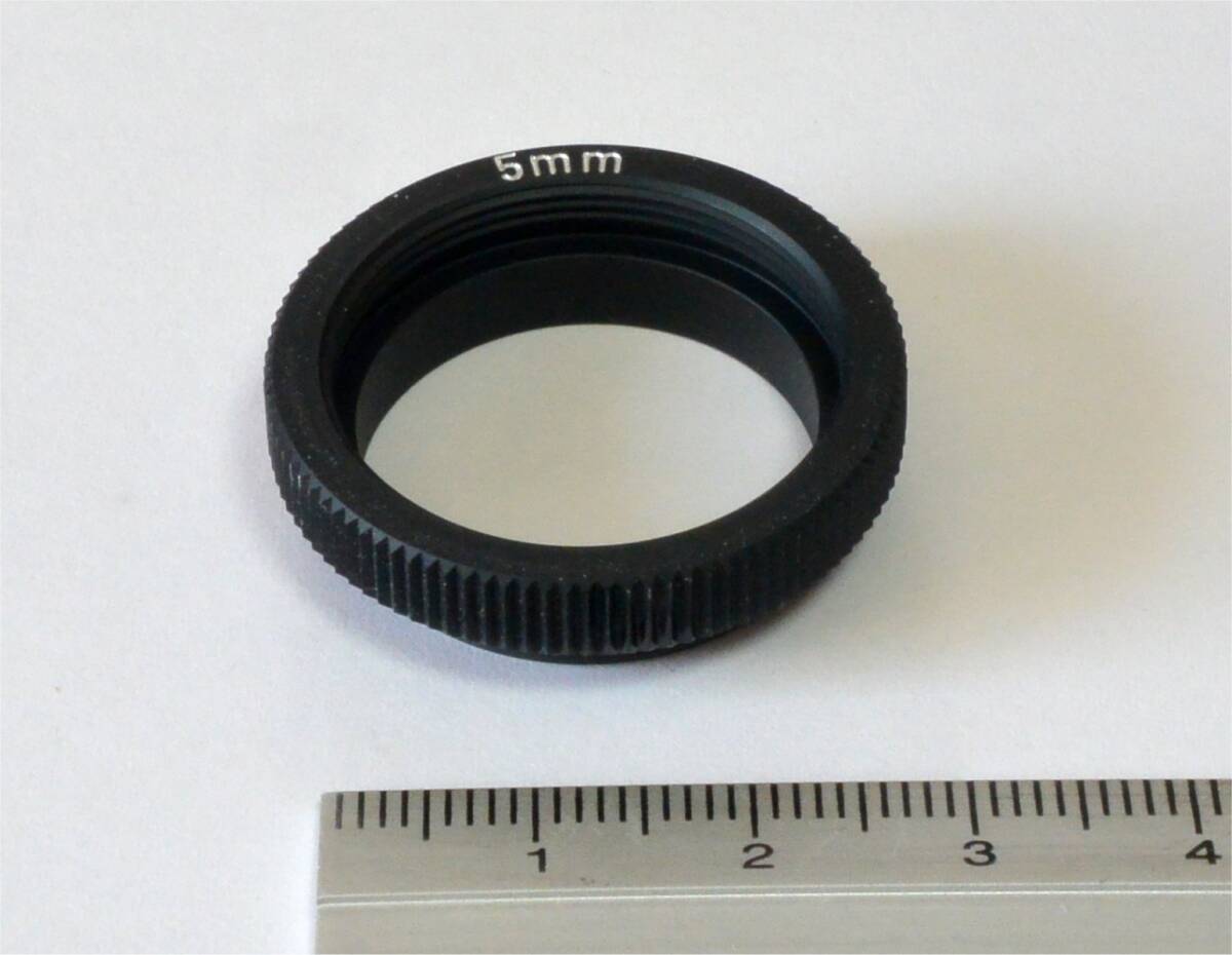★ COSMICAR/PENTAX　Cマウント レンズ用 接写リング 5mm　（送料85円～）　C/CSマウント変換アダプター