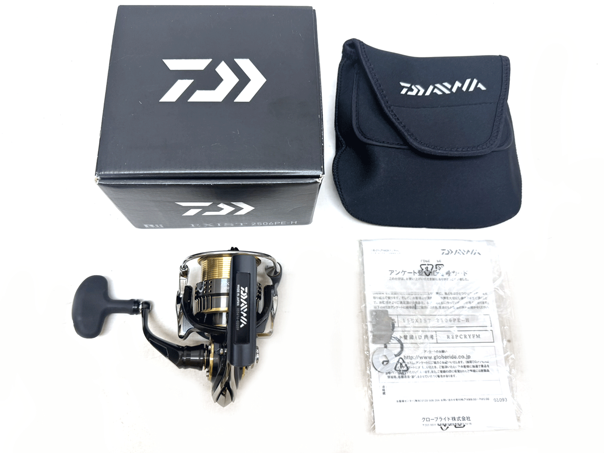 ★超美品★ ダイワ 15イグジスト 2506PE-H DAIWA 15 EXIST スピニングリール JAPAN 日本製 エギング トラウト シーバスに