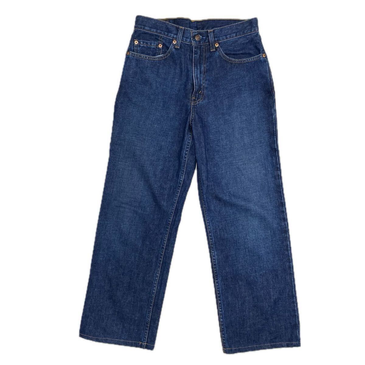 Levi's リーバイス 560 デニムパンツ ジーンズ ジーパン 濃紺 綿100% ストレート ルーズフィット レディース W27 L32 359 ユニセックス
