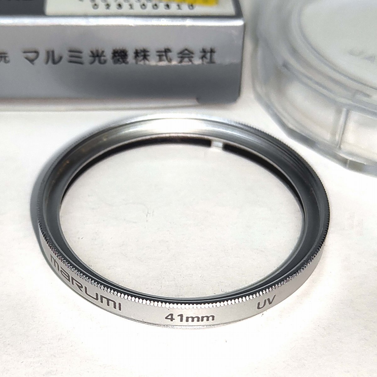φ41 UV フィルター marumi シルバー枠★紫外線カット、レンズ保護【41mm径】マルミ光機 JAPAN★中古 クリーニング済