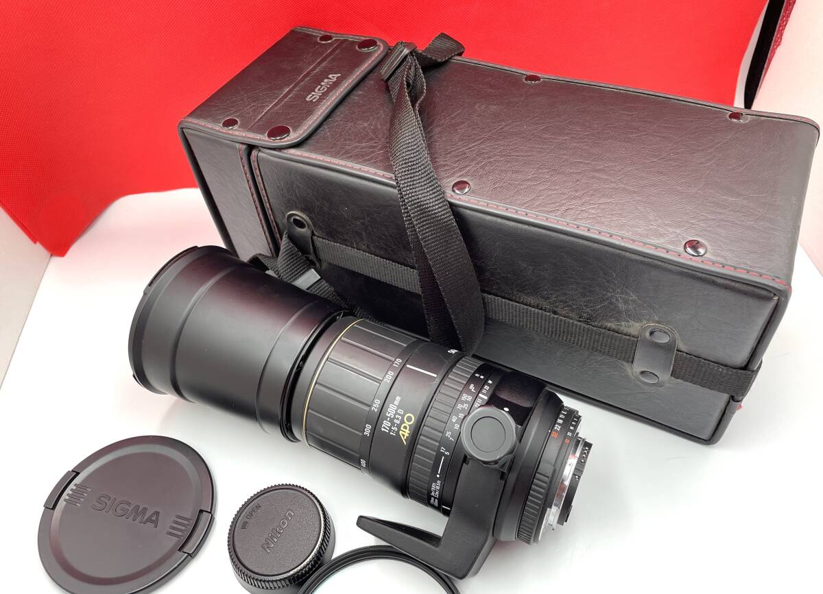 SIGMA 170-500mm 1:5-6.3 D APO Nikon ( ニコン ) 用 レンズ　ケース　キャップ 付　sigma 170 500 5 6.3 シグマ