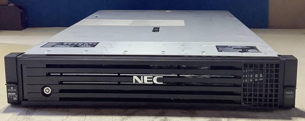 K80416315 NEC Express5800 R120h-2M 1点 (フロントパネル付き、ヒートシンクｘ1基、800Ｗ電源ユニットｘ2基搭載)【通電OK、複数出品】