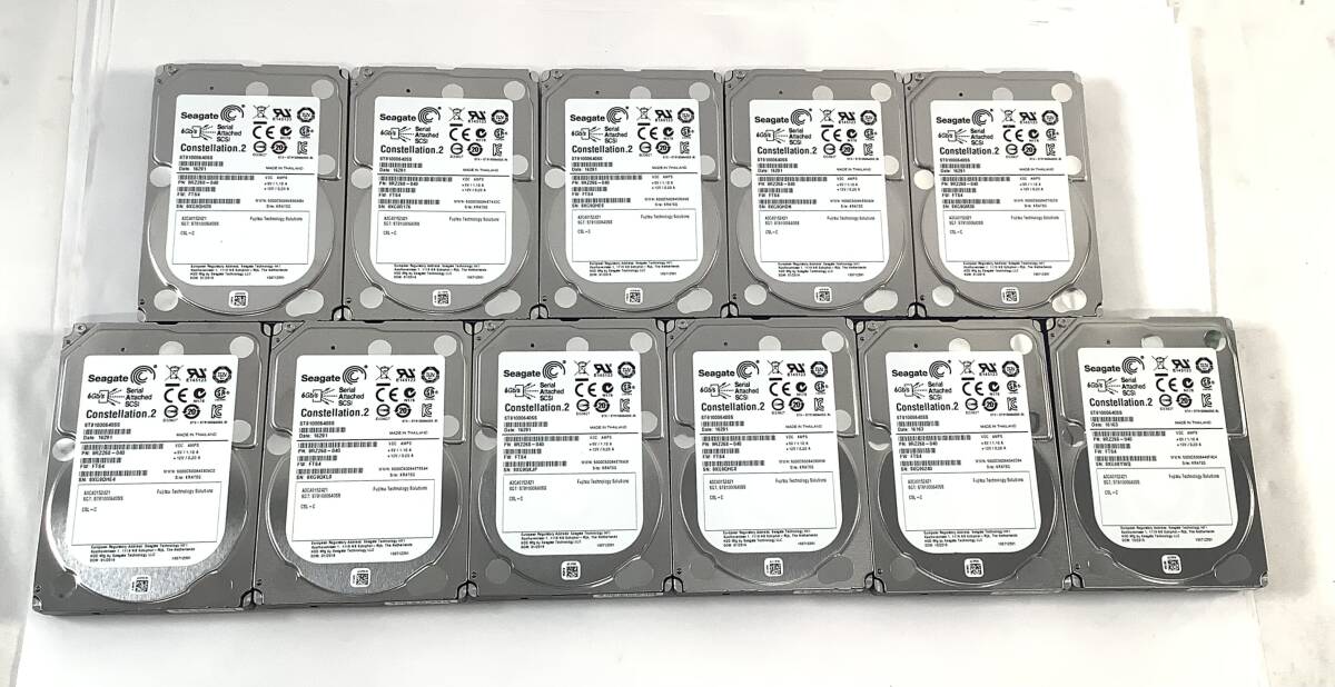 K8041030 SEAGATE 1TB SAS 2.5インチ HDD 11点 【中古動作品】080507
