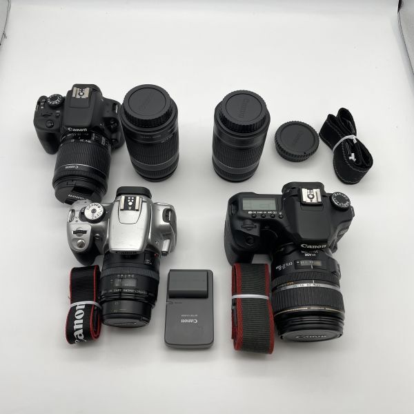 03【ジャンク】動作未チェック Canon キヤノン デジタル一眼 まとめ EOS Kiss X7 40D 他 Canon レンズ