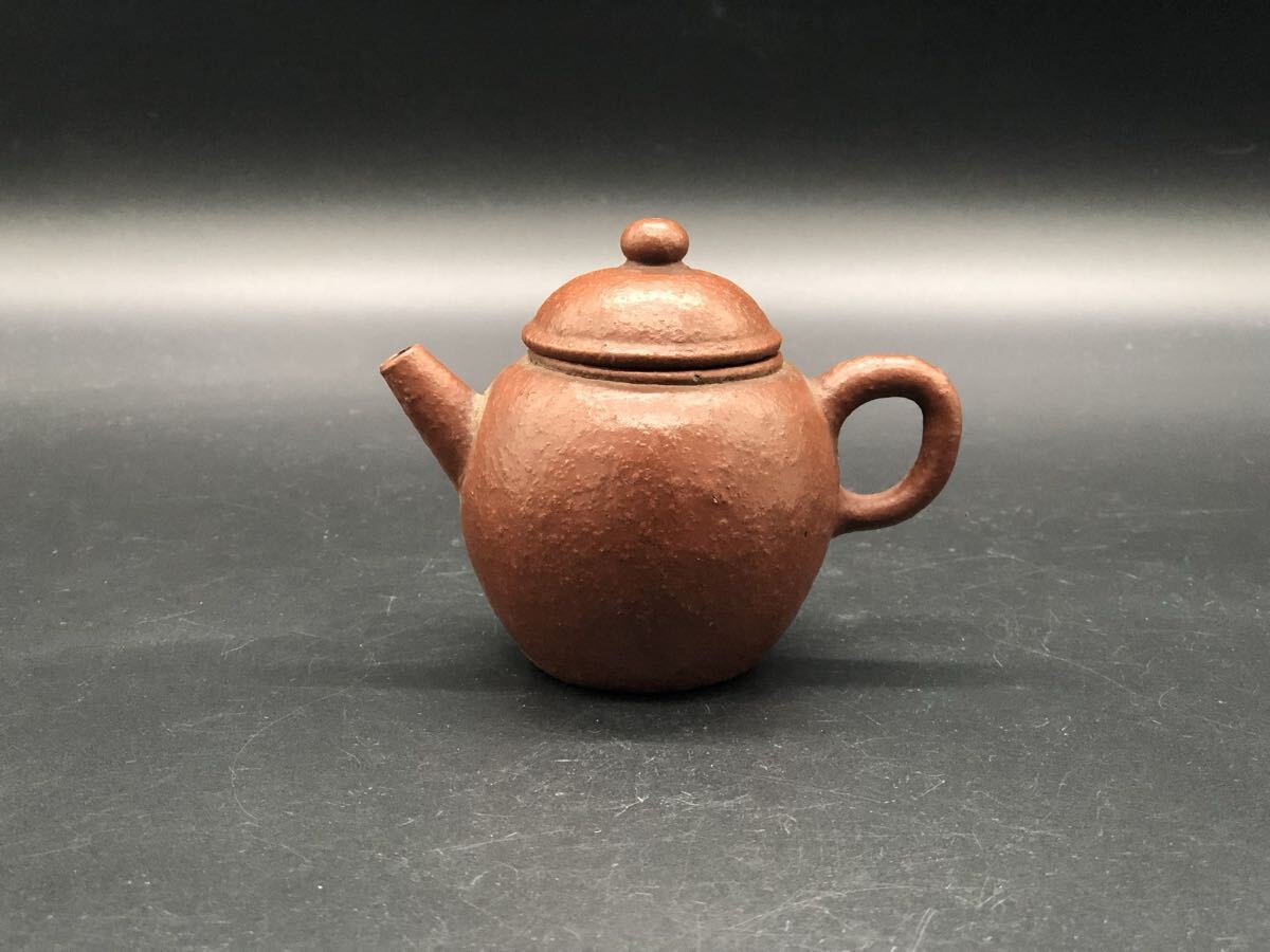 煎茶道具 中国 急須 中国宜興 唐物 時代物 紫砂 朱泥 砲口 梨皮拍卖-51maijp