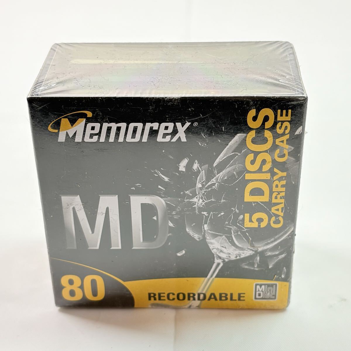 未開封品　MD MiniDisc Memorex 80 5DISCS 記録媒体　レトロ　当時物