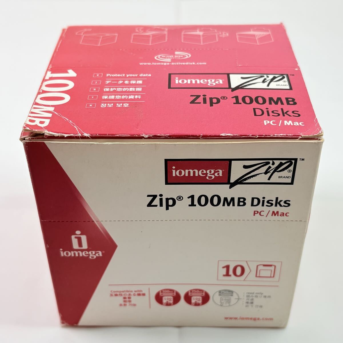 未使用品　zip 100mb disks 10pack pc/mac 記録媒体　保管品