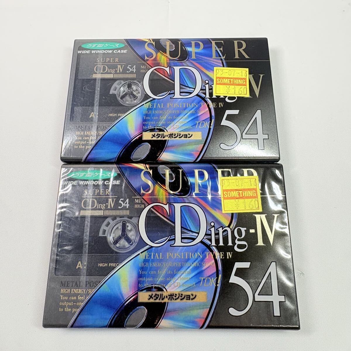未開封品　TDK SUPER CDing-IV 54 2点　メタルポジション METAL 記録媒体　カセットテープ　レトロ　当時物