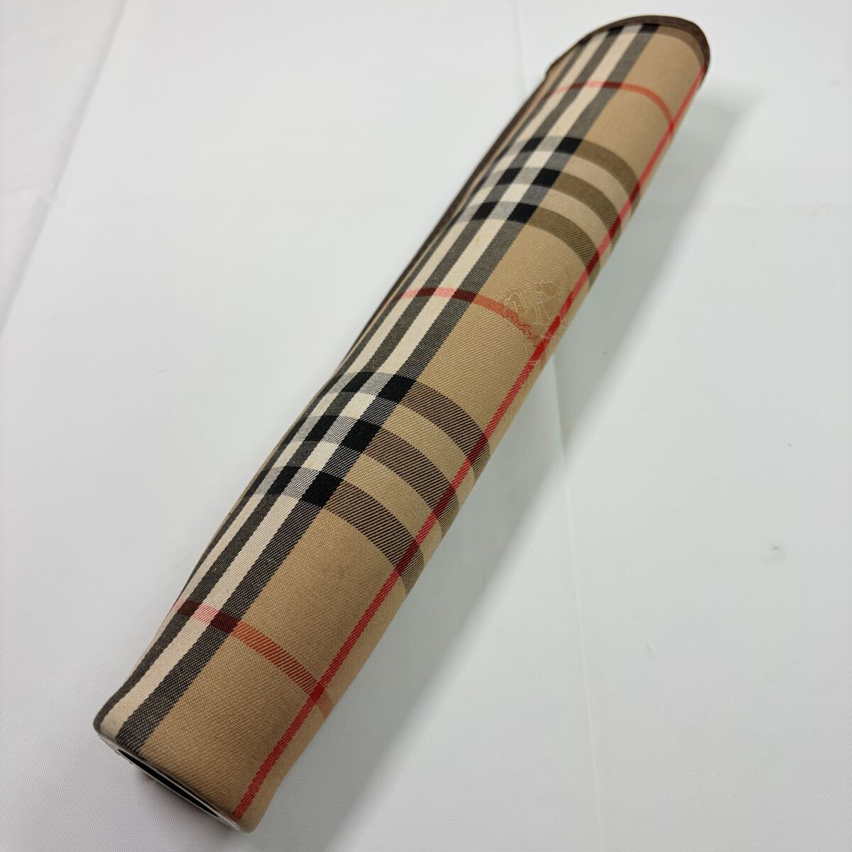 BURBERRY Burberry バーバリー　傘カバー　収納ケースのみ　ノバチェック　シャドーホース　キャメル　全長32cm 中古