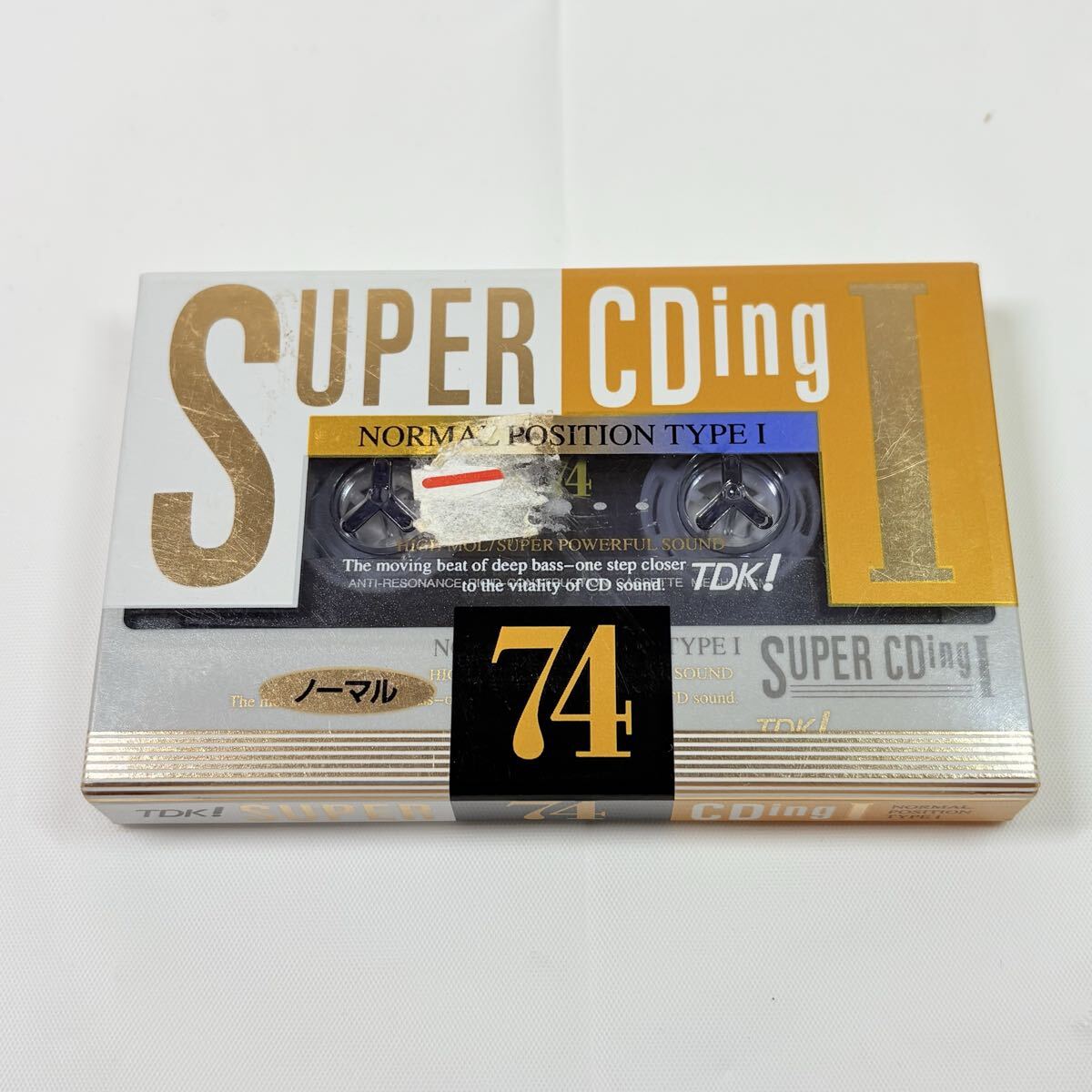 未開封品　TDK SUPER CDing Ⅰ 74 ノーマル　カセットテープ　記録媒体　レトロ　当時物