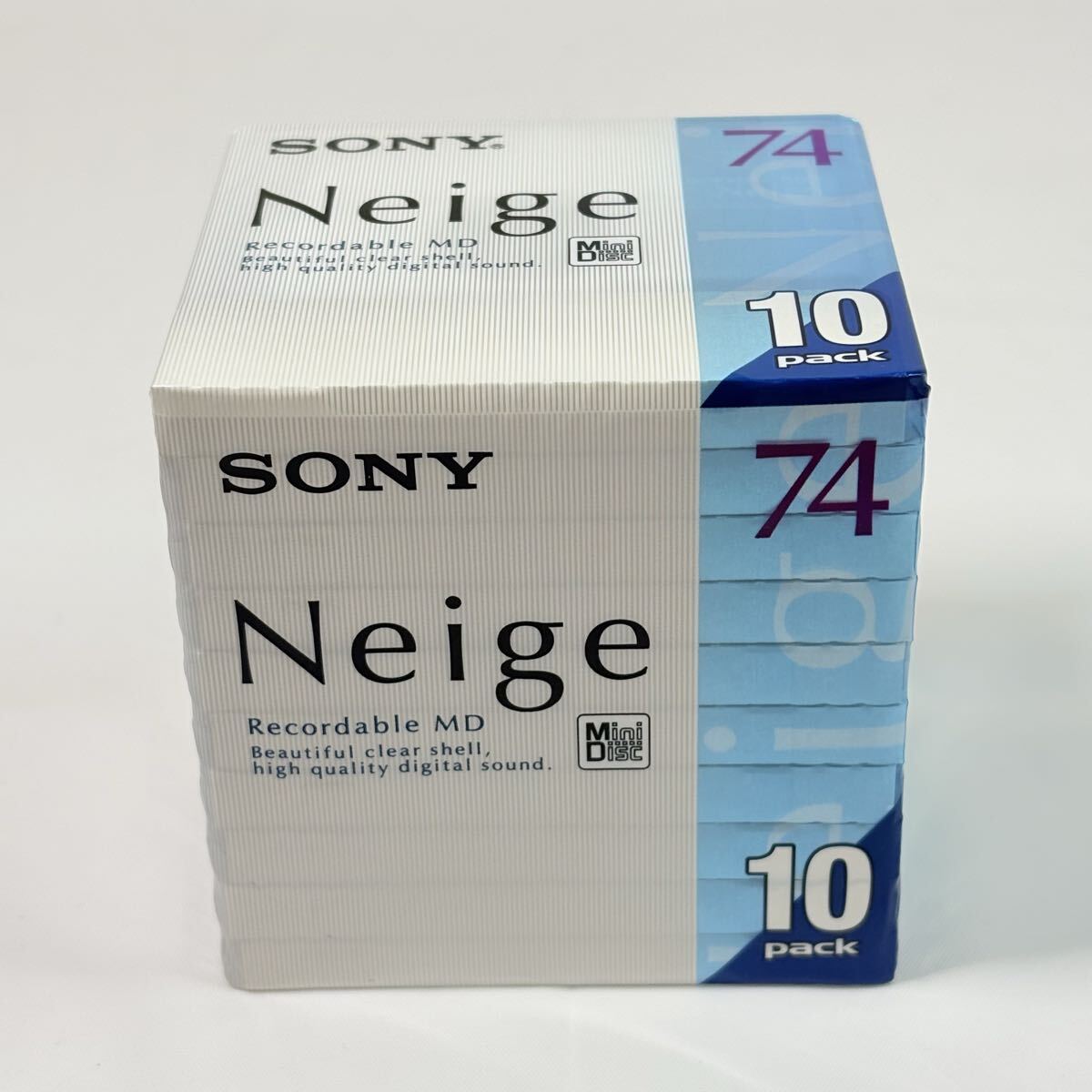 未開封品　 SONY Neige 74 10MDW74NED 10pack MDディスク　記録媒体　当時物 ミニディスク