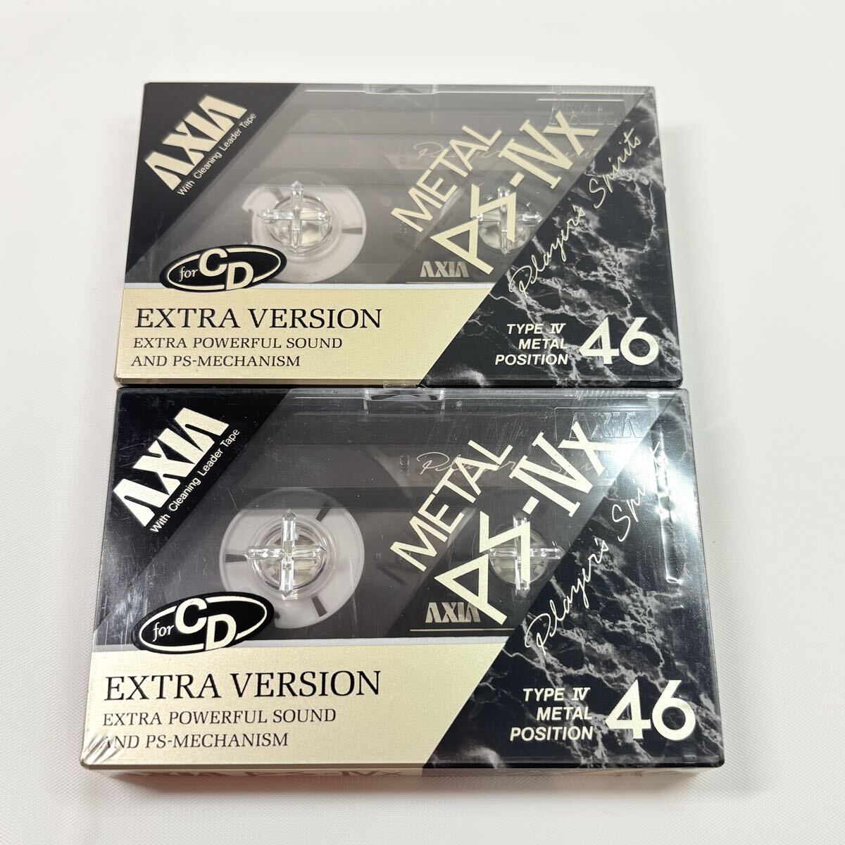 未開封品　AXIA METAL PS-Ⅳx 46 2点　メタル カセットテープ　記録媒体　レトロ　当時物