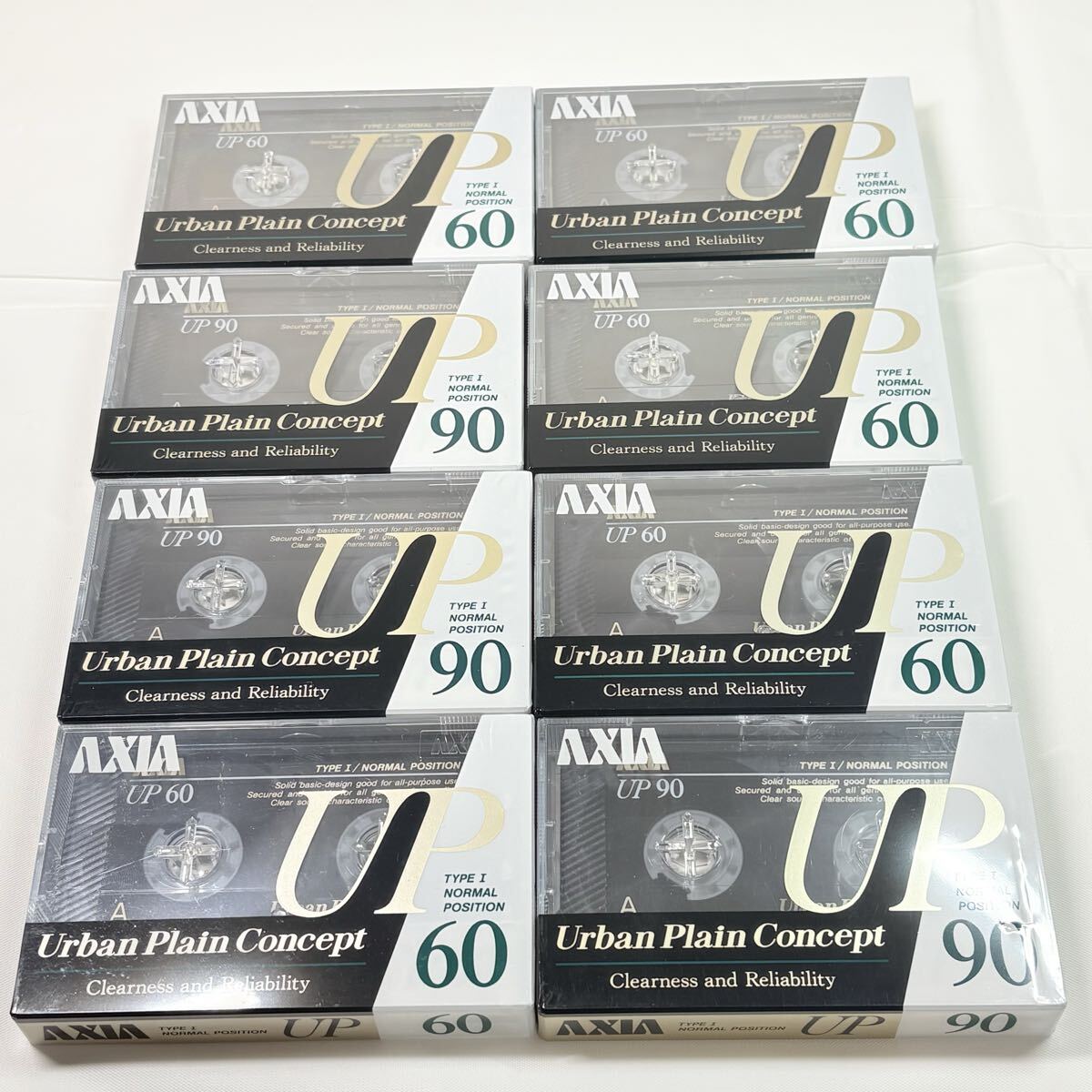 未開封品　AXIA UP 60.90 8点まとめ　カセットテープ　記録媒体　レトロ　当時物