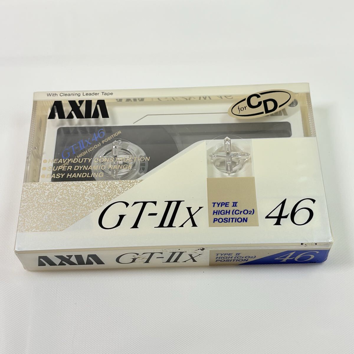 未開封品　AXIA GT-2X W 46 カセットテープ　アクシア　レトロ　当時物　記録媒体