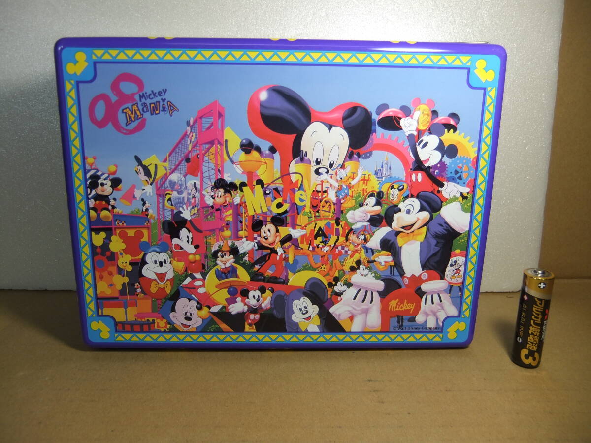 TDL　東京ディズニーランド　25～３５年前の当時物　ミッキーマニア　1994年　昭和 平成　レトロ　缶　お菓子の缶　空き缶　Disney　Mickey