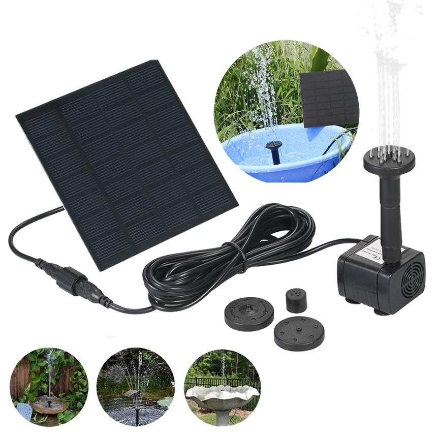 ソーラーポンプ 省エネ 電気代不要 水槽 ガーデン ビオトープ 清涼感 噴水 庭 噴水 散水 tec-ikepomp