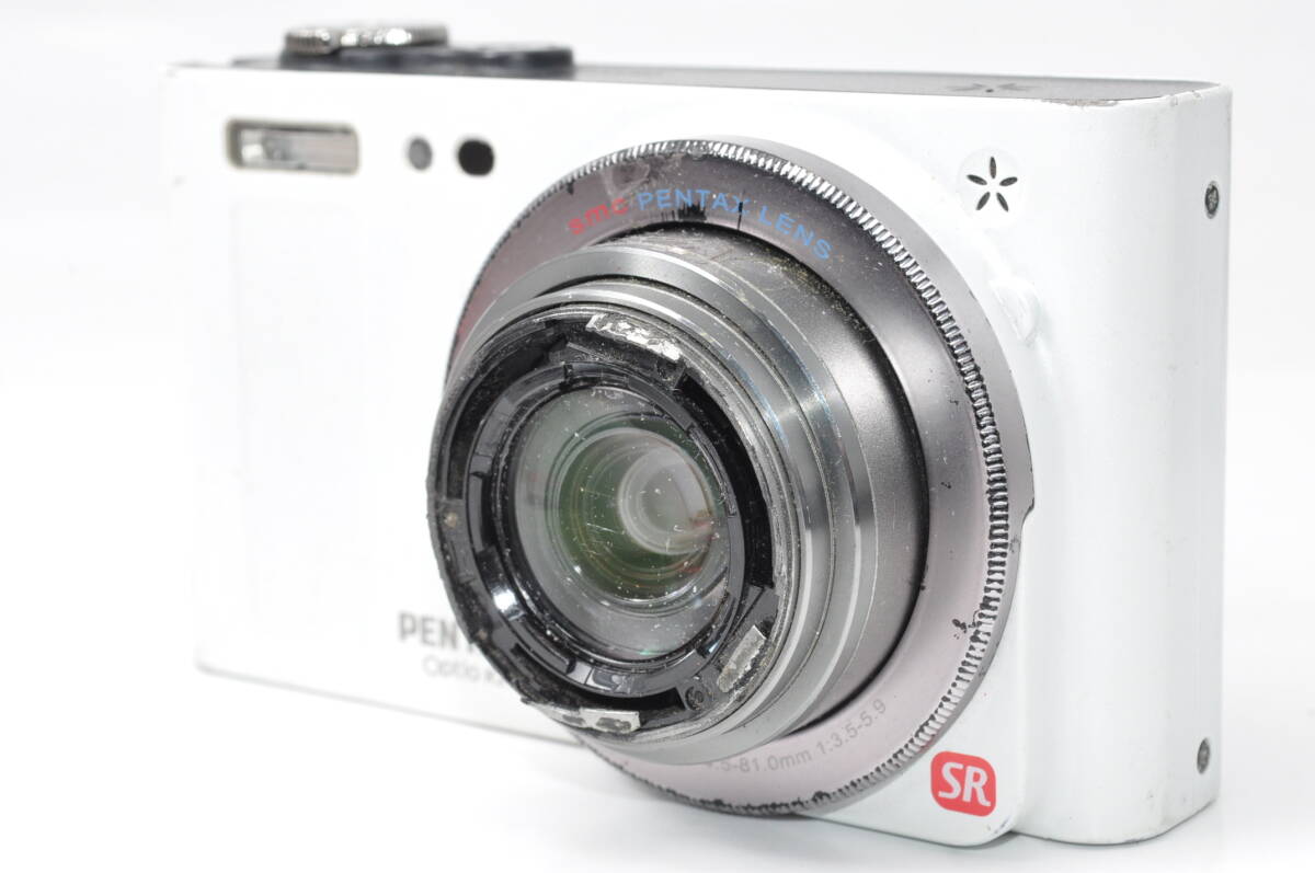 ジャンク品 ペンタックス PENTAX オプティオ Optio RZ18 ホワイト ♯A7721-1