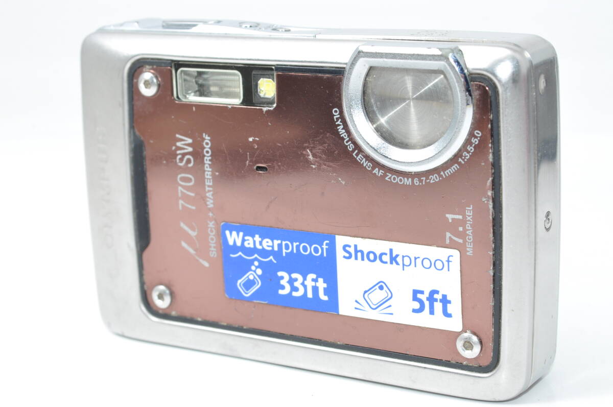 現状品 オリンパス OLYMPUS μ 770SW シルバー ♯A7873