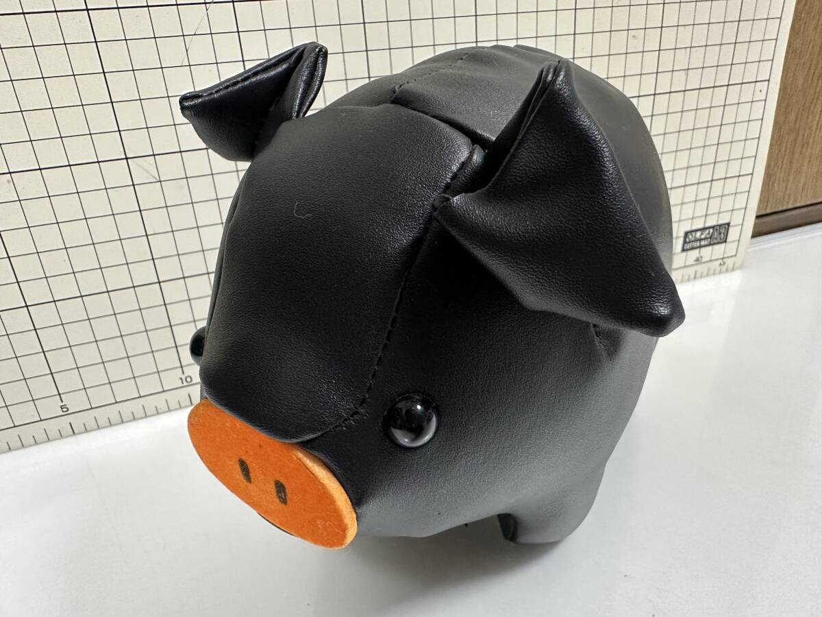 ハーレーダビッドソン 豚　ブタ　ピッグ　Pig　 ぬいぐるみ　マスコット　黒　ブラック　ハーレーダビットソン　グッズ