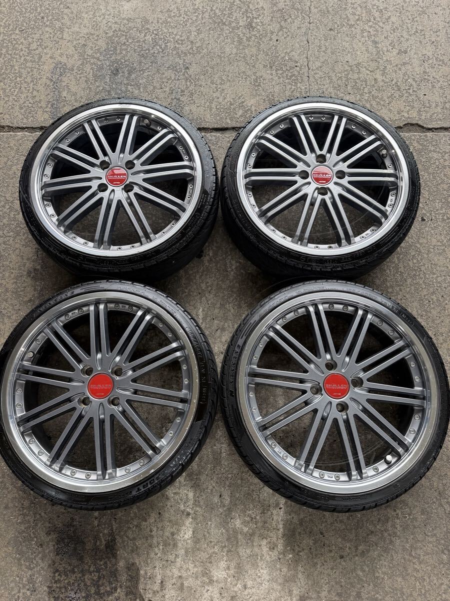 ＡＭＥ　シャレン １７インチ　５、５Ｊ＋４５　１００/４穴　４本セット！タイヤホイールセット！タイヤ8分山！軽自動車全般に！