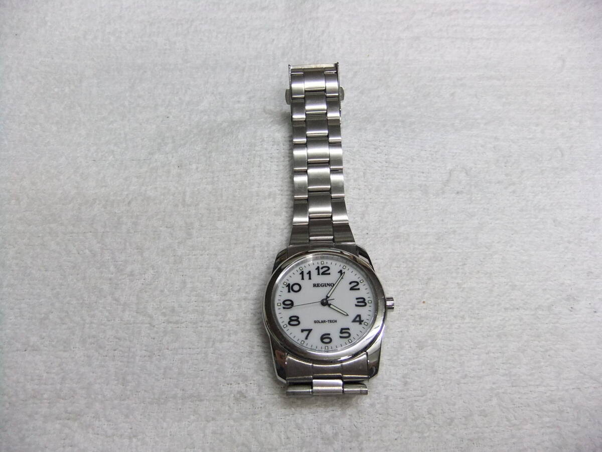 て35S 稼働 CITIZEN REGUNO シチズン SOLAR-TECH E031-S038073 ソーラー 腕時計 送料185円