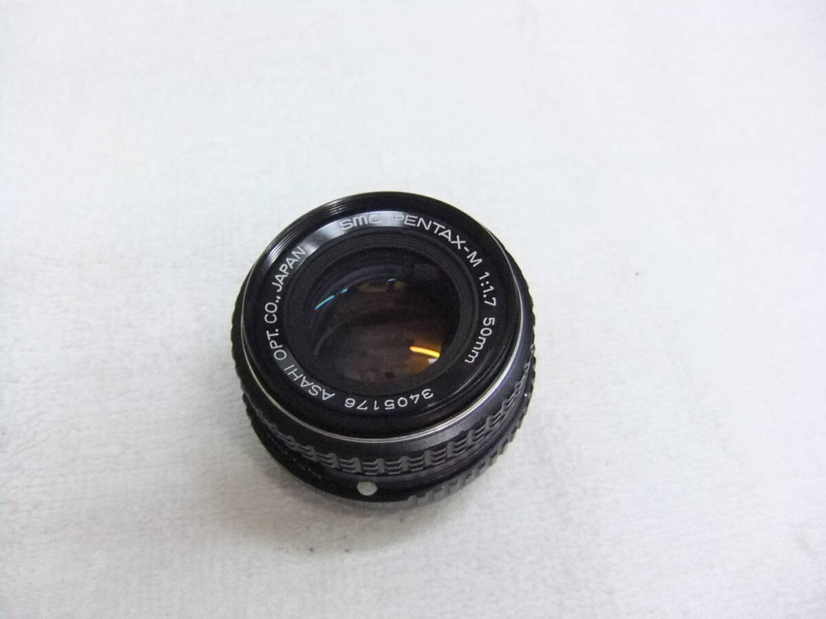 ひ15F ペンタックス PENTAX-M 50mm F1.7 Kマウント レンズ MF わけあり