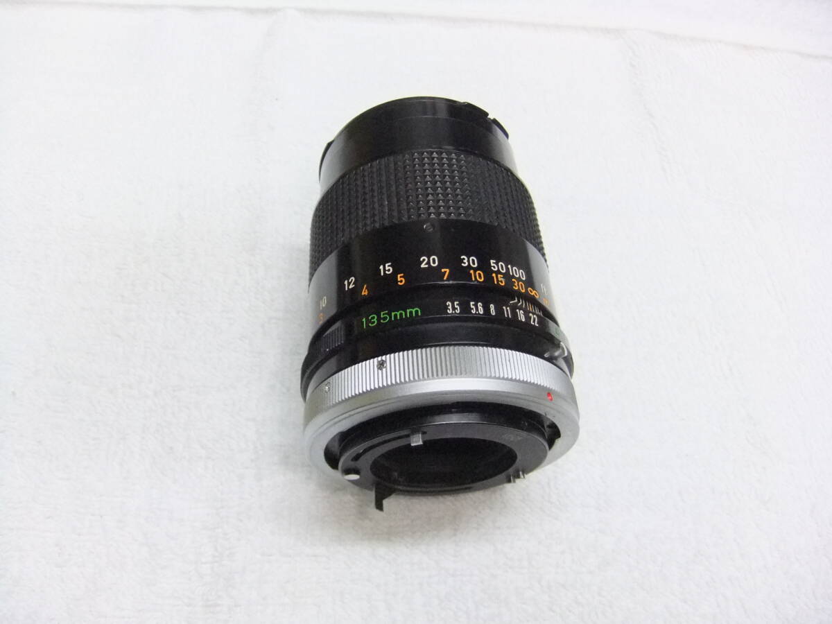 は76S CANON キヤノン FD 135ｍｍ F3.5 S.C. レンズ MF キャップ付 わけあり