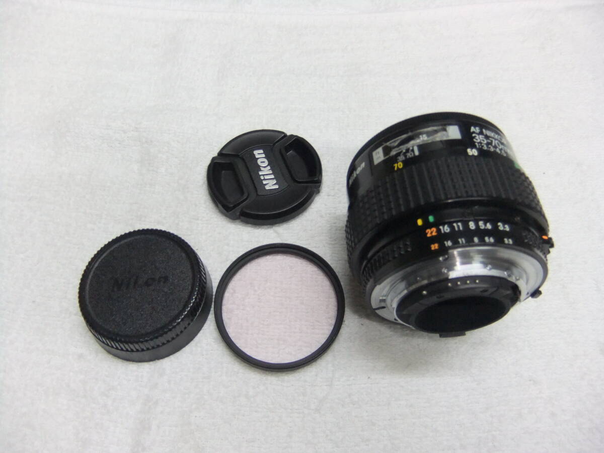 ふ56U ニコン NIKON AF NIKKOR 35-70mm F3.3-4.5 フィルター,キャップ付 AF動作確認済