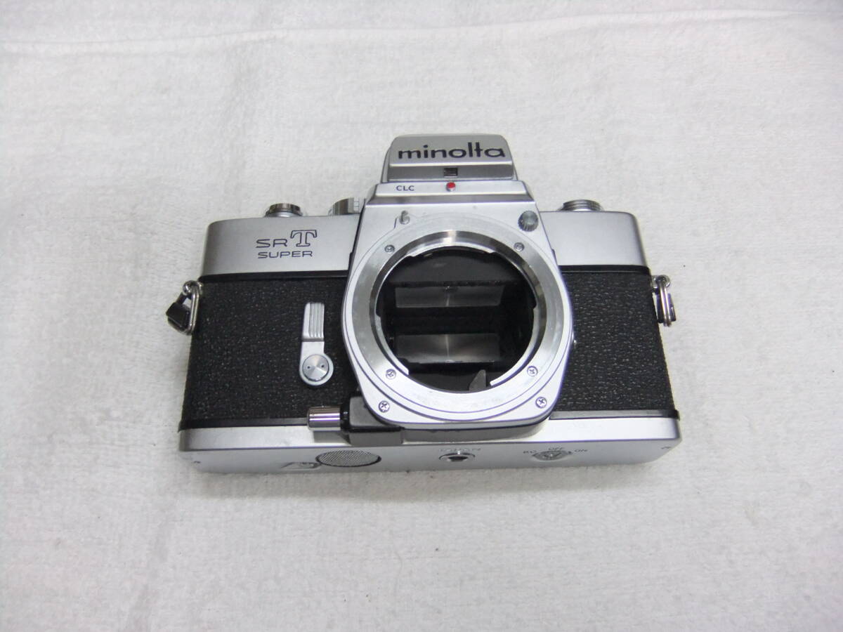 ふ73L(1) 1973年発売 MINOLTA ミノルタ SR T SUPER ボディ シャッターおります 動作未確認
